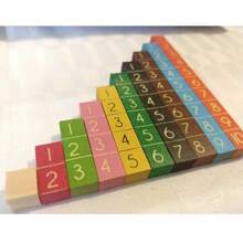 Regletas De Cuisenaire Graduada Juego Matemático Didáctico - Amarillo - Ver 2