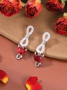 Adjustable Fake Nipple Rings Faux Nipple Dangles With Rose, Heart, Butterfly, & Clear Rhinestones, Non Piercing Nipple Jewelry, Fake Nipple Rings | Fake Nipple Piercings Valentines For Couples Daily Wear