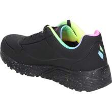 Skechers Skechers Glide-Step Gratify Lume damskie trampki - czarne buty sportowe z kolorowymi detalami - trampki sznurowane - podeszwa platformowa - swobodny i wygodny styl - model 310456L-BKMT - ✅ Dostawa 24/72h do Hiszpanii (półwysep)