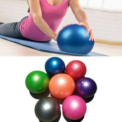 1pc 25cm Bola de Yoga Anti-Explosão, Bola de Exercício de Acabamento Fosco Espesso para Pilates, Treino de Ginástica
