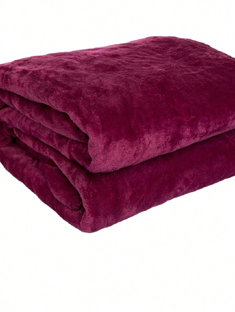 Double Blanket, Standard/Queen, Anti-Allergy, Various Colors, 2.20x1.80 - WINE - View 1