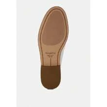 Clotilda Perforated Low Heel Loafers