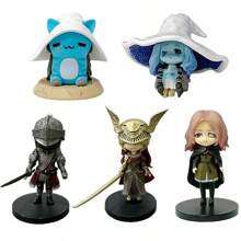 Sanrio 1 st. Elden Ring Q-Version Mini Melina Ranni Cat "Wolf's Fight" Game Action Figure, geschikt als vakantiecadeau en schoolbeloning, unieke decoratie voor thuis (basis en zwaardgreep moeten zelf in elkaar worden gezet)