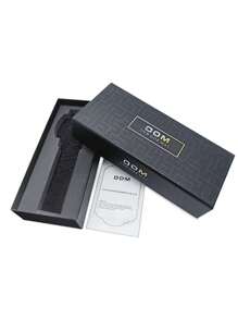 DOM 1pc Women's Fashion Casual Multifunctional Silicone Strap Waterproof Watch