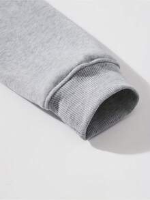 Entrega Local - La Vida Es Todo Para Adolescentes En Otoño E Invierno Suéteres de felpa, sudaderas con capucha para hombres, tops estampados de moda y regalos para hombres son adecuados tanto para adolescentes como para adultos. Son perfectos para fiestas, regalos navideños y la vida diaria, mostrando tu moda y confianza. ¡Este es un artículo imprescindible! - gris - Ver 5