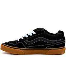 Vans حذاء رياضي كاجوال رجالي متعدد الاستخدامات ماركة فانز موديل كالدرون للارتداء اليومي - أسود/صمغ - مشاهدة 3