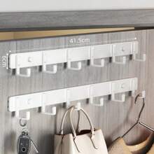 1pc Multi-Functional Wall-Mounted Hanger, Wall-Mounted Coat Hook, Wall-Mounted Clothes Hanger, Hook Without Holes, Wall-Mounted Belt And Clothes Hanger, Suitable For Hanging Coats, Hats, Jackets, Clothes And Bathroom Supplies,His Comments, Hanging His Bag, Hangers, Interests, Relationships, Wall Shelves, Wall Hangers, Adhesives, Door Hooks, Wall Stickers, Comments