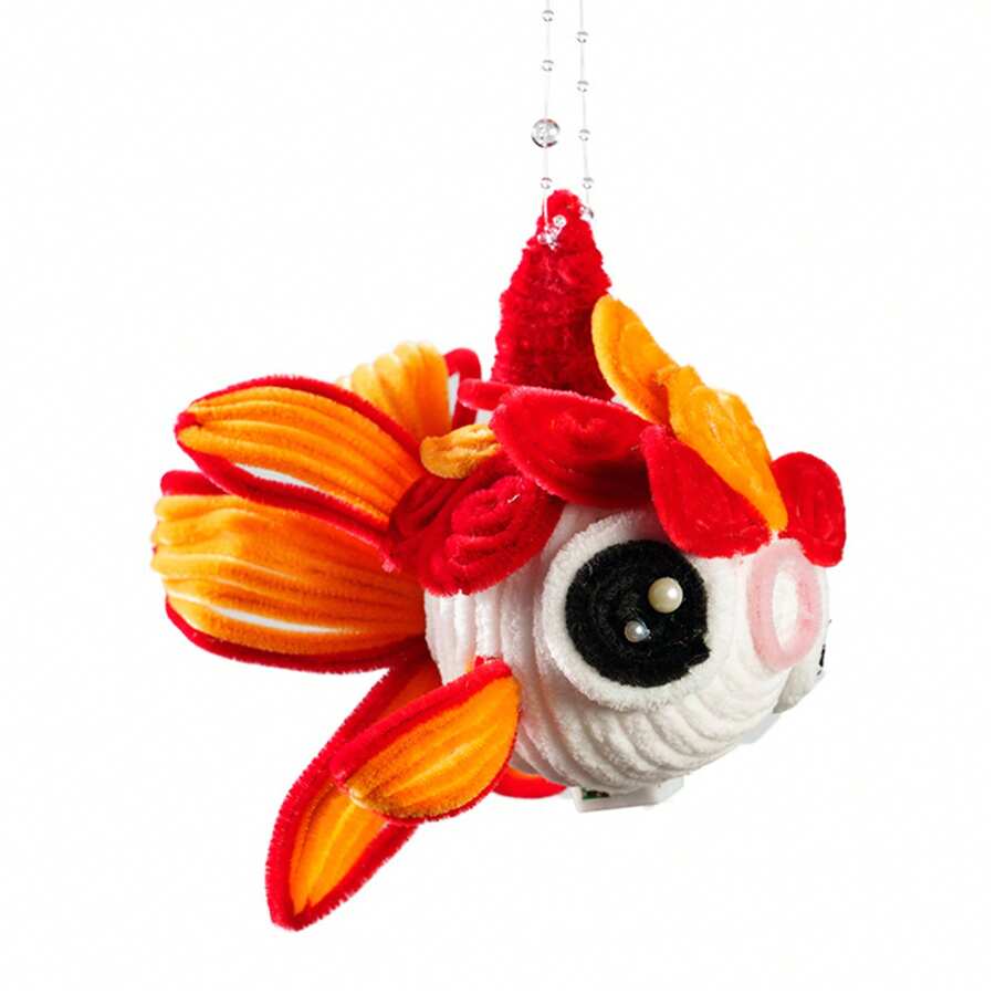 Cheeroyal 300pcs Noël Caribou Bricolage Craft Kit, Brun Tuyau Nettoyeur Chenille Tige Moelleuse Rouge Pom Poms Et Googly Eyes Pack Noël Rudolph Fabrication Kit (300pcs