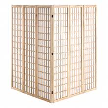 Room Dividers, 3-6 Panel Japanese Room Dividers, Indoor Wooden Folding Privacy Screens, Japanese Style Partition Portable Decorative Screens For Room Dividers Home Office Dining Room And Bedroom - 6 tấm, hoa văn kim cương - Xem 8