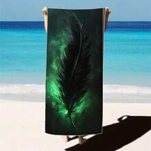 1 件超大孔雀羽毛印花超细纤维沙滩巾 - 快干、不粘、超柔软、亲肤、便携，适合趣味旅行、瑜伽、野餐和泳池派对母亲节鲜花、给妈妈的个性化礼物、最后一分钟的礼物、母亲节创意、母亲节礼物、给妈妈的手工卡片、50 美元以下最佳母亲节礼物夏季、节日 - 彩色 - 查看 27