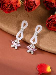 Adjustable Fake Nipple Rings Faux Nipple Dangles With Rose, Heart, Butterfly, & Clear Rhinestones, Non Piercing Nipple Jewelry, Fake Nipple Rings | Fake Nipple Piercings Valentines For Couples Daily Wear