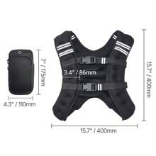 Weighted Vest, Vest With Reflective Stripe, Adjustable Buckle Body Weight Vest For Men Women, Workout Equipment For Strength Training, Running, Jogging, Fitness, And Weight Loss
