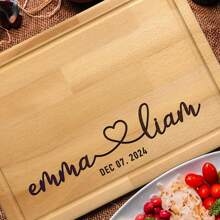Custom Engraved Cutting Boards , Engagement Gifts, Mom Gifts, Wedding Gifts For Newlyweds, Housewarming Gifts, Friends' Gifts For Couples, Kitchen Gifts, Women's Gifts,Multi-Functional,Durable,Ornamental,Reusable,Exquisite,Stylish,High-Quality,Colorful,Modern,Custom,Personalized,Unique,Ideal Gifts For Him,Ideal Gifts For Her,Home Decor,Home Decor - Wood Color - View 2