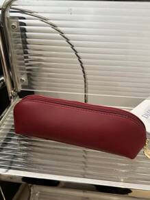 小巧优雅的化妆包，方便携带的化妆刷收纳袋，旅行和日常使用，适合学生，大容量多功能化妆包，柔软可折叠便携式设计学校用品旅行必需品化妆包假日必需品化妆包化妆包化妆袋化妆收纳袋假日冬季豹纹腊肠犬女士礼物送给女士的返校用品