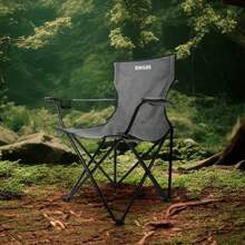 Sillas Plegables para Camping Playa y Pesca - Silla Portatil de Lona Impermeable Set 4 Sillas Negro - Gris - Ver 2