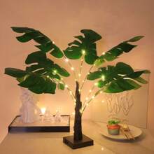 1pc LED Turtle Back Leaf Tree Lamp Simulation Small Tree Lamp Romantic Small Table Lamp Suitable For Indoor Decoration Scene Decoration, Home And Party Atmosphere Decoration Gifts Birthday Graduation