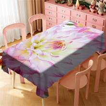 1 Pc Polyester Printed Rectangle Tablecloth, Waterproof, Washable And Reusable Tablecloth Suitable For Outdoor Tables, Picnics, Camping, Dining Tables, Coffee Tables, Desks And Vanities - Ideal Choice For Parties And Holidays - Multicolor - View 13