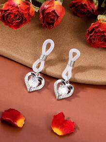 Adjustable Fake Nipple Rings Faux Nipple Dangles With Rose, Heart, Butterfly, & Clear Rhinestones, Non Piercing Nipple Jewelry, Fake Nipple Rings | Fake Nipple Piercings Valentines For Couples Daily Wear