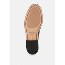 Clotilda Perforated Low Heel Loafers