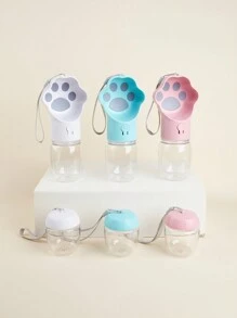 1 pieza Recipiente portátil y resistente a fugas de 350ml/550ml 2 en 1 para mascotas, con contenedor de comida desmontable, adecuado para perros pequeños, medianos y grandes
