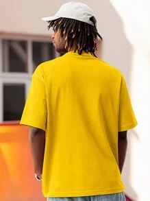 Men T-Shirts - 黃色 - 查看 4