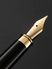 [Customized] 1pc High-Quality Electroplated Elegant Customized Refillable Fountain Pen With 0.5mm Fine Nib, Smooth Writing, Includes 30pcs 2.6mm Ink Cartridges. A Thoughtful Daily Writing/Calligraphy Pen Gift For Coworkers, Family, Valentine's Day, Back-To-School, Graduation, Christmas, Father's Day, Teacher's Day, Thanksgiving, Christmas, Mother's Day, Birthday, Personalized Gift - Multicolor - View 9