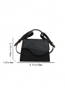 小图案设计手提包化妆包 - 黑色 - 查看 2