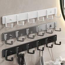 1pc Multi-Functional Wall-Mounted Hanger, Wall-Mounted Coat Hook, Wall-Mounted Clothes Hanger, Hook Without Holes, Wall-Mounted Belt And Clothes Hanger, Suitable For Hanging Coats, Hats, Jackets, Clothes And Bathroom Supplies,His Comments, Hanging His Bag, Hangers, Interests, Relationships, Wall Shelves, Wall Hangers, Adhesives, Door Hooks, Wall Stickers, Comments