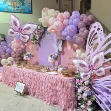 159 unid. globos de látex morado, blanco, rojo, rosa y decoraciones con mariposas, adecuados para cumpleaños, bodas, despedidas de soltera, graduaciones, aniversarios, verano, spa, Año Nuevo, San Valentín, Navidad, fiestas temáticas, fondos, decoraciones del hogar - multicolor - Ver 11