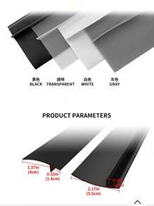 2 miếng đệm khe hở bằng silicon - Dải bịt kín bếp chịu nhiệt linh hoạt, dùng để che bếp, mặt bàn, lò nướng, nắp, bàn và khe hở (21 inch, 4 màu) - Ngăn ngừa vụn thức ăn và chất lỏng đổ ra, miếng đệm mặt bàn bếp dễ vệ sinh - Nhiều màu - Xem 5