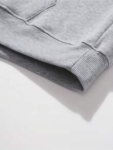 Entrega Local - La Vida Es Todo Para Adolescentes En Otoño E Invierno Suéteres de felpa, sudaderas con capucha para hombres, tops estampados de moda y regalos para hombres son adecuados tanto para adolescentes como para adultos. Son perfectos para fiestas, regalos navideños y la vida diaria, mostrando tu moda y confianza. ¡Este es un artículo imprescindible! - gris - Ver 6