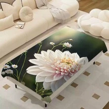 1 Pc Polyester Printed Rectangle Tablecloth, Waterproof, Washable And Reusable Tablecloth Suitable For Outdoor Tables, Picnics, Camping, Dining Tables, Coffee Tables, Desks And Vanities - Ideal Choice For Parties And Holidays - Multicolor - View 8