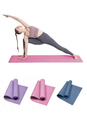 Esterilla de yoga plegable de EVA de 173*61*0,3 cm con características antideslizantes y amortiguadoras de choques, esterilla para saltar la cuerda, adecuada para el fitness de mujeres y entrenamiento en casa