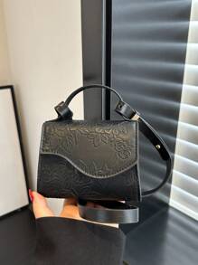 小图案设计手提包化妆包 - 黑色 - 查看 4