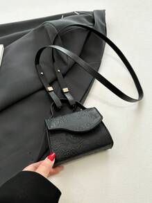 小图案设计手提包化妆包 - 黑色 - 查看 6