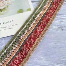 10Yard/2Yard 5cm Lace Ribbon With Tassels, Vintage Jacquard Ribbon, Apparel Sewing, Polyester Trim Woven Lace Trim For Clothes DIY, Clothing Sewing, Bag, Needlework, DIY Craft Accessories, Home Decor, Wedding Decor, Homecrafts Material, Sewing Lace, Sewing Supplies, Craft Supplies, Stitch Supplies, Mother's Day Gifts, Birthday Decorations