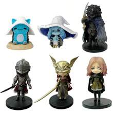 Sanrio 1 st. Elden Ring Q-Version Mini Melina Ranni Cat "Wolf's Fight" Game Action Figure, geschikt als vakantiecadeau en schoolbeloning, unieke decoratie voor thuis (basis en zwaardgreep moeten zelf in elkaar worden gezet)