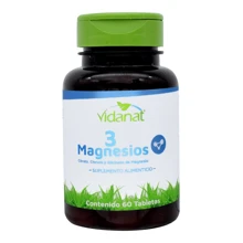 3 Magnesium | 60 Tablets | Vidanat - FLAVORLESS - View 2