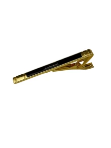 Men Ties Clip Work For Formal Occasions And Business Outfit - Gold - View 2