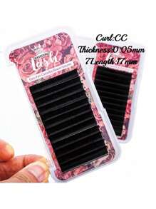 12 Rows MASSCAKU CC Curl 0.05mm 0.07mm 8-20mm&Mix Length Camellia Blooming Eyelashes Extensions Matte Black Professional One Second Automatic Flowering Single Lashes Supplies For Beauty Makeup Uselash Clusters,Eyelash Clusters,Individual Eyelashes,Lashes,Fake Lashes