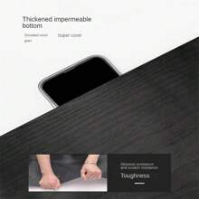 Black Wood Grain Vinyl Contact Paper Self-Adhesive Removable Wallpaper-Waterproof, Mildew-Proof, Suitable For Countertops, Cabinets, Drawers, Table Covers–Easy To DIY Stickers