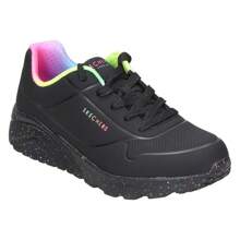 Skechers Skechers Glide-Step Gratify Lume damskie trampki - czarne buty sportowe z kolorowymi detalami - trampki sznurowane - podeszwa platformowa - swobodny i wygodny styl - model 310456L-BKMT - ✅ Dostawa 24/72h do Hiszpanii (półwysep)