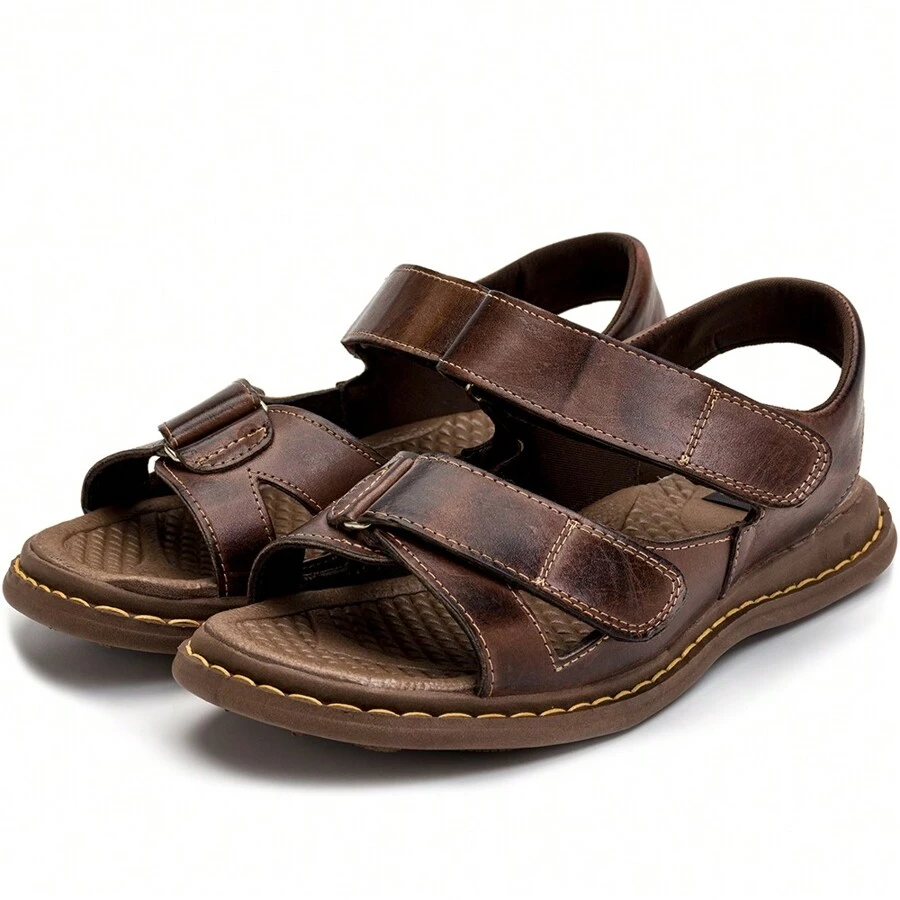 Franciscana Anti-Stress Men's Orthopedic Sandal - Cà phê nâu - Xem 1