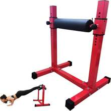GOCAPTAIN Bulgarian Split Squat Stand 30", Bulgarian Split Squat Stand With 11-Level Single Leg Squat Roller, Single Leg Squat Stand, Lower Body Specialty Machine Single Leg Squat Stand Machine,Lower Body Specialty Machine,Leg Lunges For Leg Stretching Hip Thrusters Home Gym - Red - View 8