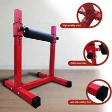 GOCAPTAIN Bulgarian Split Squat Stand 30", Bulgarian Split Squat Stand With 11-Level Single Leg Squat Roller, Single Leg Squat Stand, Lower Body Specialty Machine Single Leg Squat Stand Machine,Lower Body Specialty Machine,Leg Lunges For Leg Stretching Hip Thrusters Home Gym - Red - View 3
