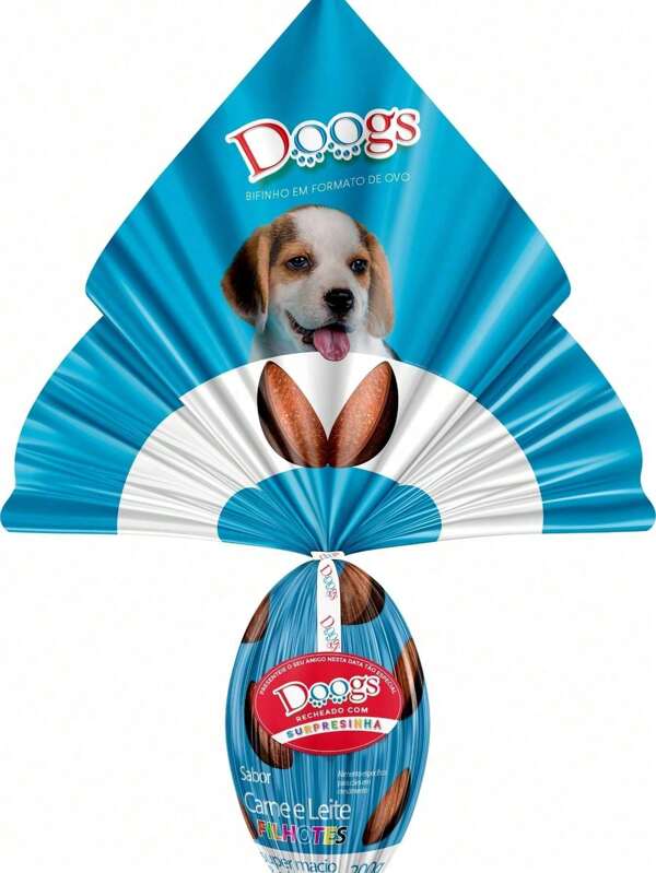 Ovos de Páscoa para Cachorro ´Petiscos Bifinho Doogs Sabores 200g