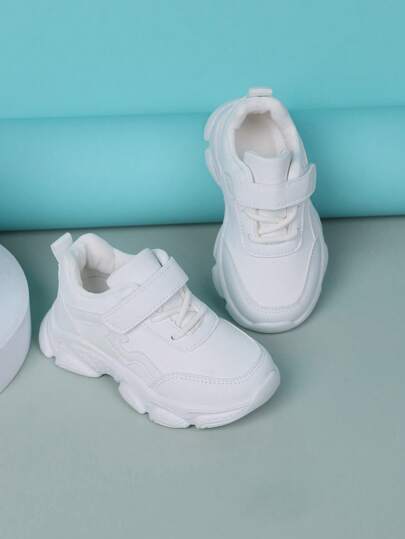 新款儿童运动鞋春秋女童白鞋男童跑步鞋小学生休闲运动鞋（请按实际鞋垫长度选择，尺码偏小）