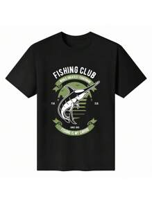 Unisex 100% Cotton Fishing - Club - Themed Graphic T - Shirt