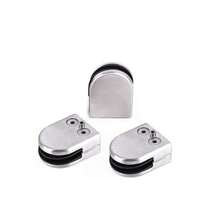 kangten 20 Pcs Glass Clamps 8-10mm Stainless Steel Bracket Clip Holder For Railing Stair - Silver - View 3