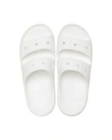 CROCS Classic Sandal V2 - Casual Comfortable Versatile Slides - White - View 3
